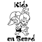 Детская виниловая наклейка на окно, 12,7x19 см