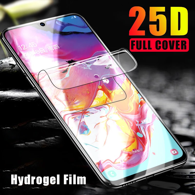 25D гидрогель пленка для samsung Galaxy A50 A70 S8 S9 S10 рlus Lite Экран протектор A10 A20 A20E A30 A40 A60 A80 A90