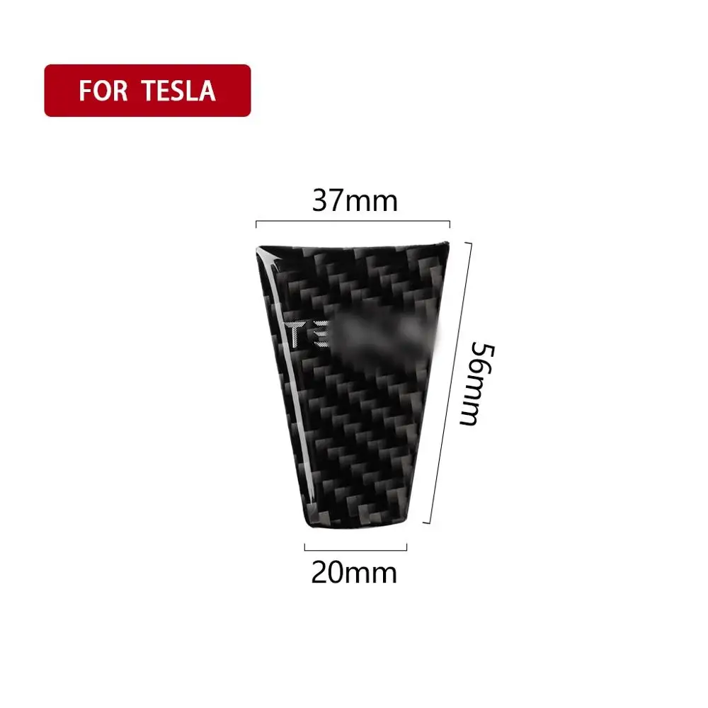 

Carbon Fiber Car Interior Steering Wheel Cover Steering Wheel Decorative Cover Sticker Suitable for Tesla Model-s/x