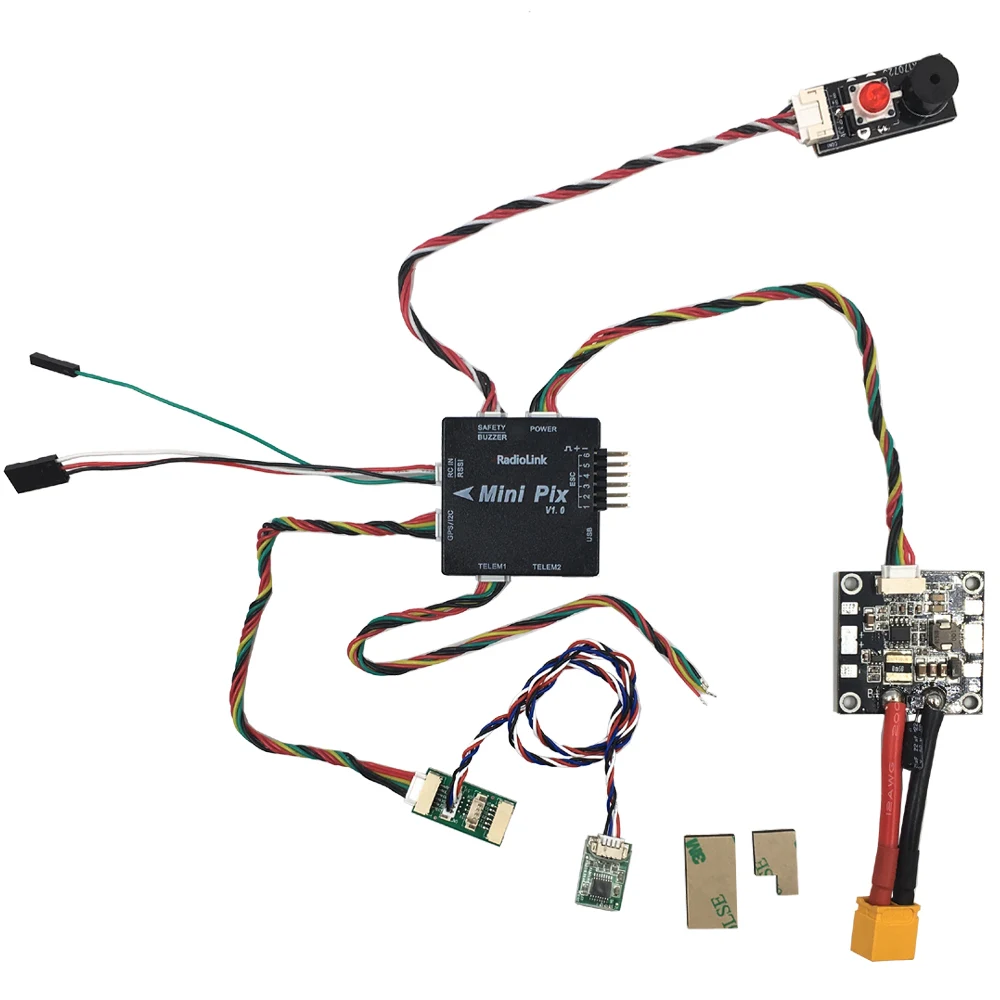 MINIPIX Radiolink Mini PIX pixhawk M8N gps Контроллер полета с виброзатуханием программным обеспечением для гоночного дрона/вертолета/фиксированного крыла - Цвет: MINIPIX