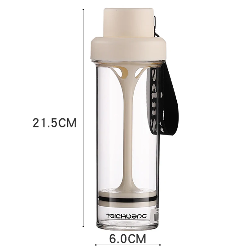 400 мл Новое поступление 4 цвета пластиковый стеклянный длинный фильтр лимонный