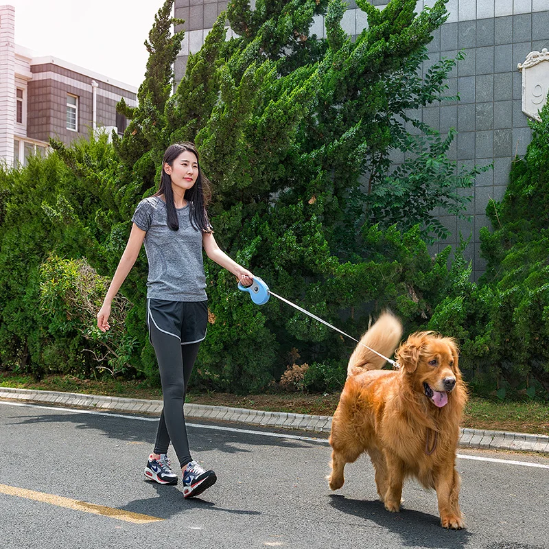 Выдвижной Поводок для собак автоматический гибкий поводок питомцев кошек
