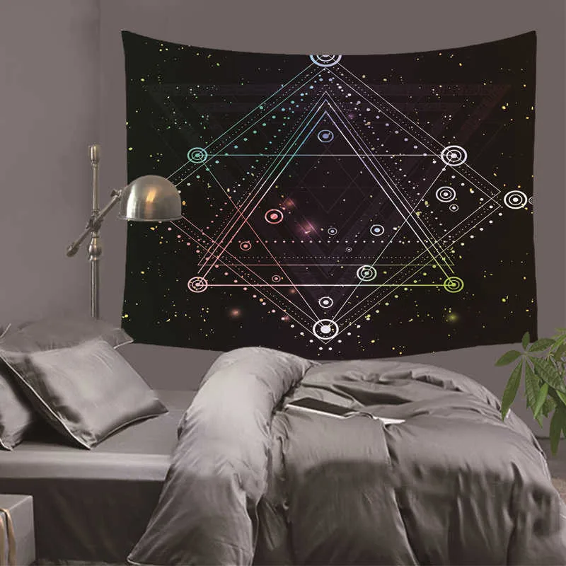 Красивый Звездный геометрический Настенный Гобелен Мандала богемные мандалы