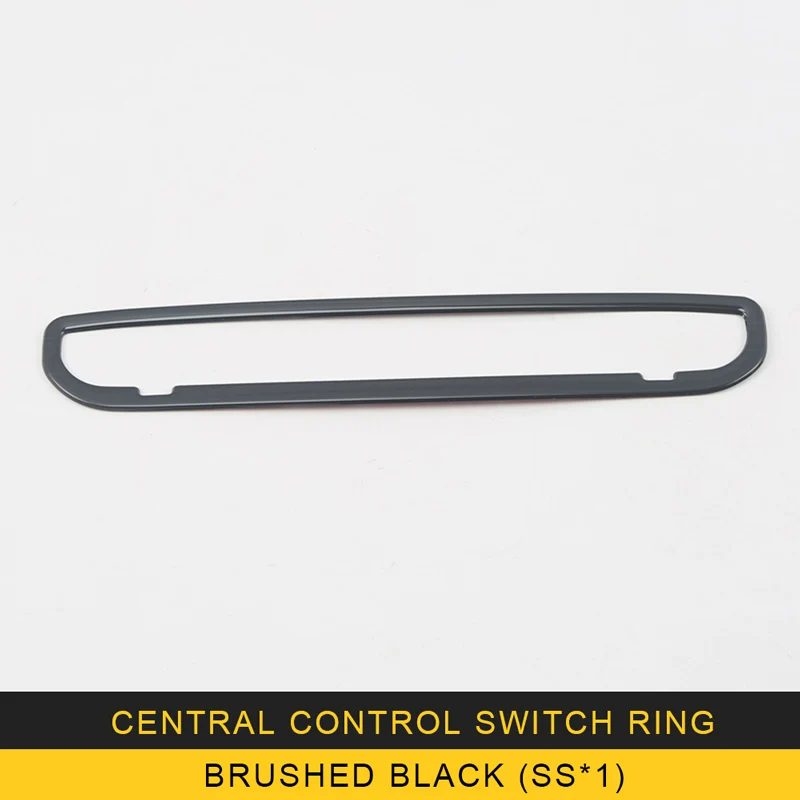 Brushed blackX1SS Для Audi Q5 FY, автомобильный Стайлинг, центральная консоль, Центральная панель управления, накладка, рамка, наклейка, хромированный аксессуар для интерьера - Название цвета: Brushed blackX1SS