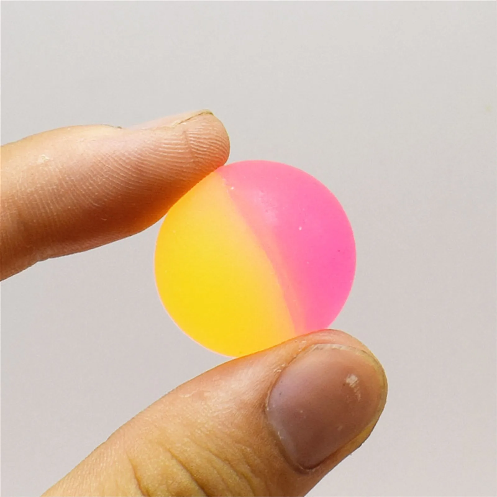 

25MM Floating Double Color Rainbow Frosted Bouncy Ball Children's Ball Toys 100PC Wedding Home Decor balls