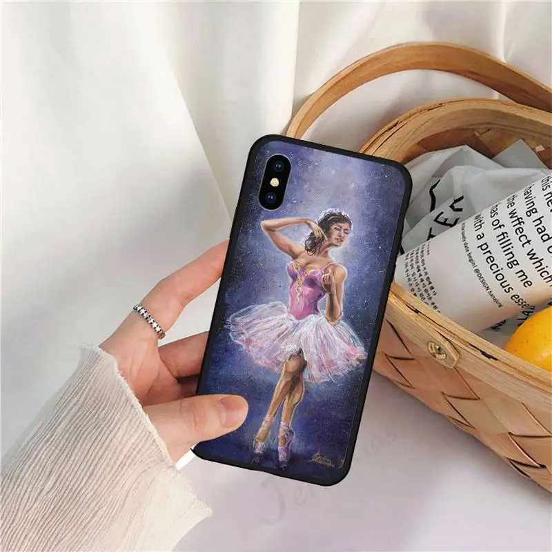 

Ballerina Dance Ballet Girl Phone Case for iPhone 11 12 mini pro XS MAX 8 7 6 6S Plus X 5S SE 2020 XR