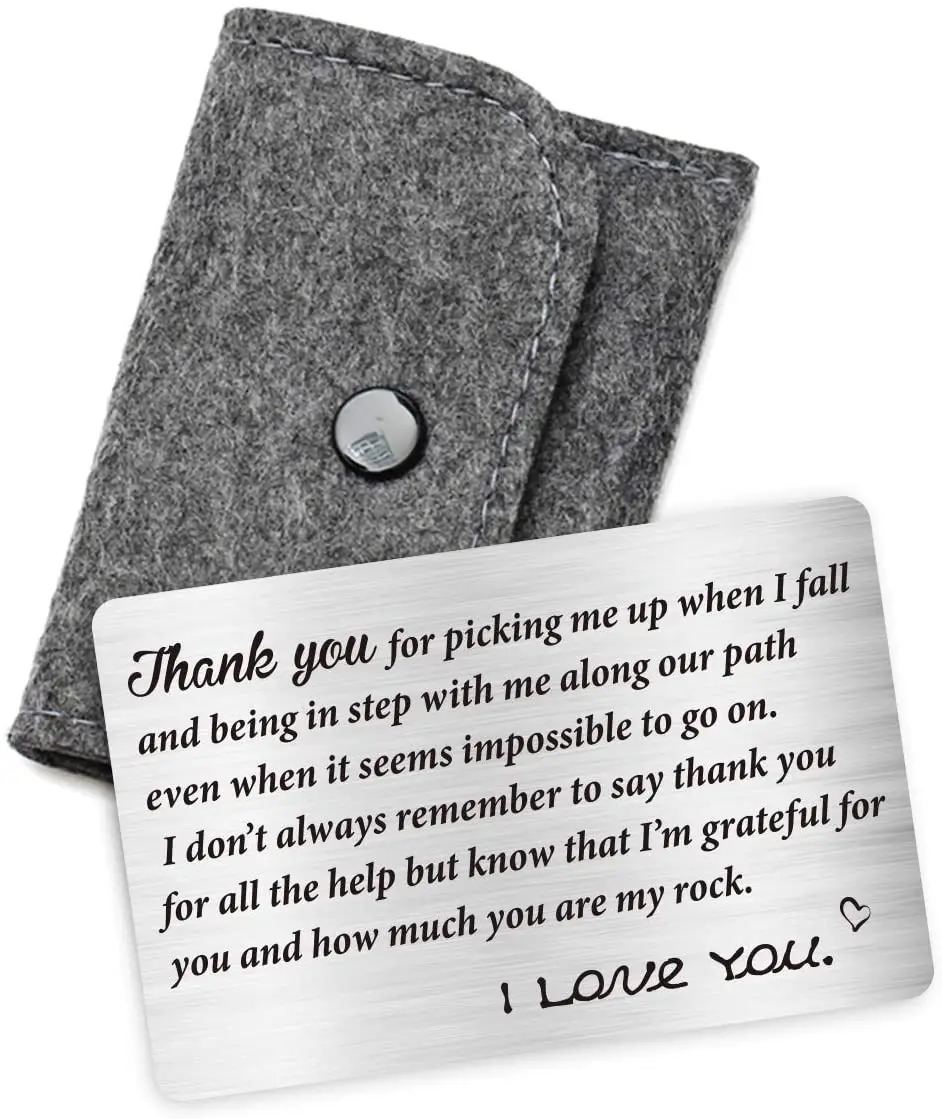 Кошелек с гравировкой для парня мужчин мужа жениха девушки карты надписью Love