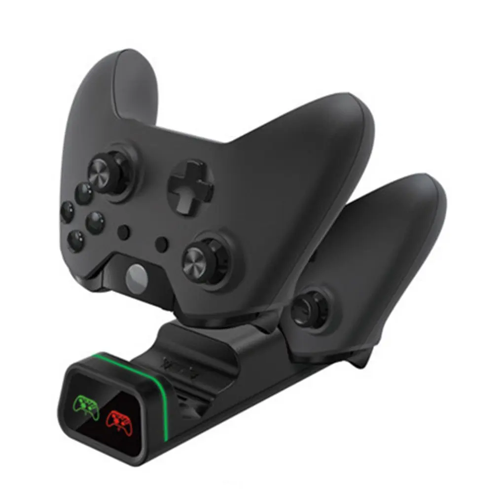 Двойной контроллер зарядная док станция для Xbox One / S X Базовый Дисплей с батареями