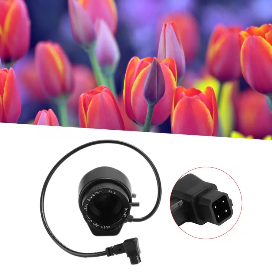 720P 3 5 8 мм объектив с фокусным расстоянием CCTV HD автоматической диафрагмой