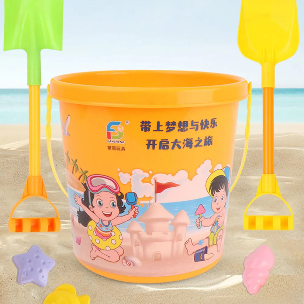 

6pcs Beach Sand Playthings Kids Seaside Toys Playing House Toys (Random Color)