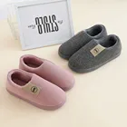 Зимние лоферы; Женская обувь без застежки; Новое поступление; Бархатные зимние теплые тапочки на плоской подошве; Мужская обувь; Модные домашние тапочки; Большие размеры