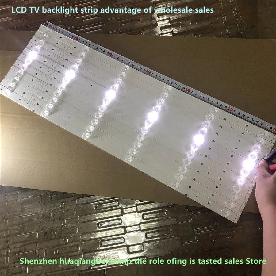 

11 PCS/Lot Original new TV LED Strip for Hisense LED55K20JD 55 inch 6LED TV backlight strips 608mm SVH550AB1-6LED-REV0-131030