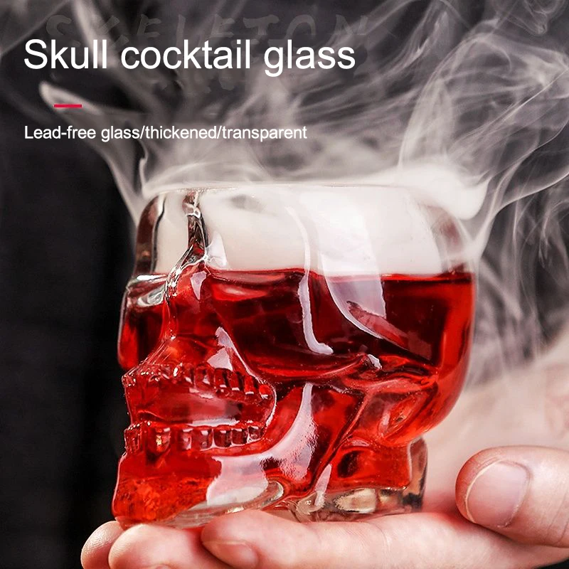 Skull Crystal Glass Cup Drinkware Cocktail Whisky Wine Glasses Creativity Vodka Beer Drinking Transparent Cups Glassware Barware | Дом и сад