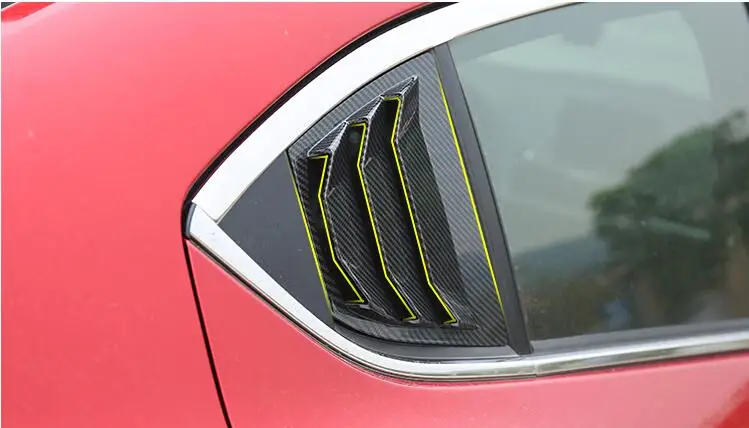For Mazda 3 Axela 2014-2018 Sedan ABS Rear Door Window shades Louver Frame Sill Molding Cover Sticker Trim | Автомобили и