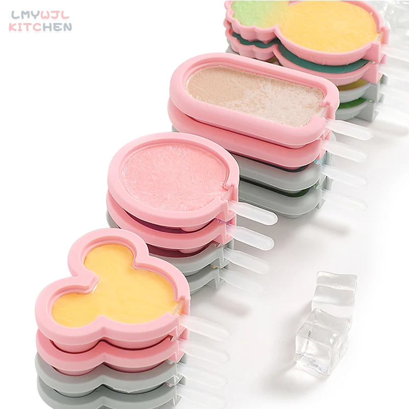 Силиконовая форма мыши для мороженого домашняя сделай сам с крышкой льда в форме