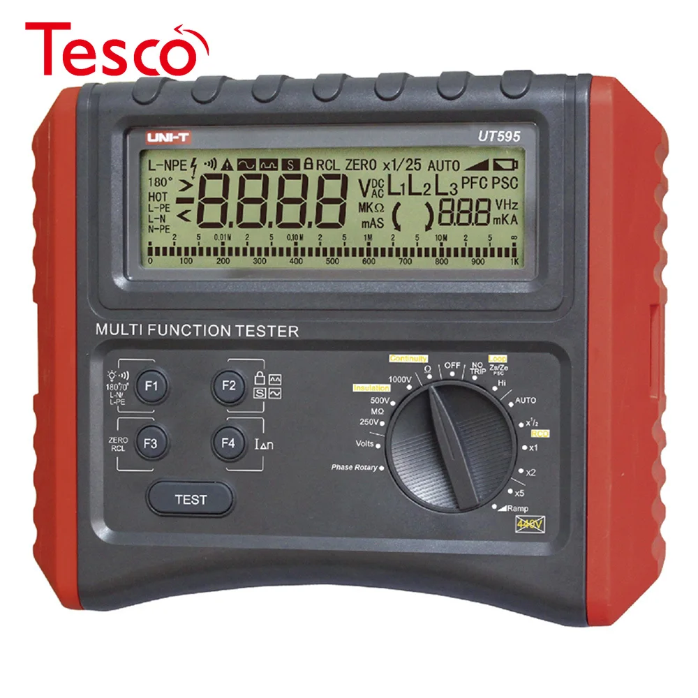 UNI T UT595 цифровой RCD тестер многофункциональные тестеры контура заземления линии