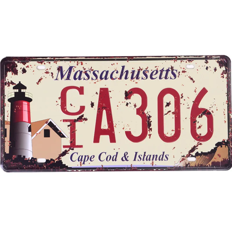 

Florida London City Car Number License Vintage Shabby Metal Plate Signs Bar Pub Cafe Wall Plaques Decor Crafts Tin Sign 15x30cm