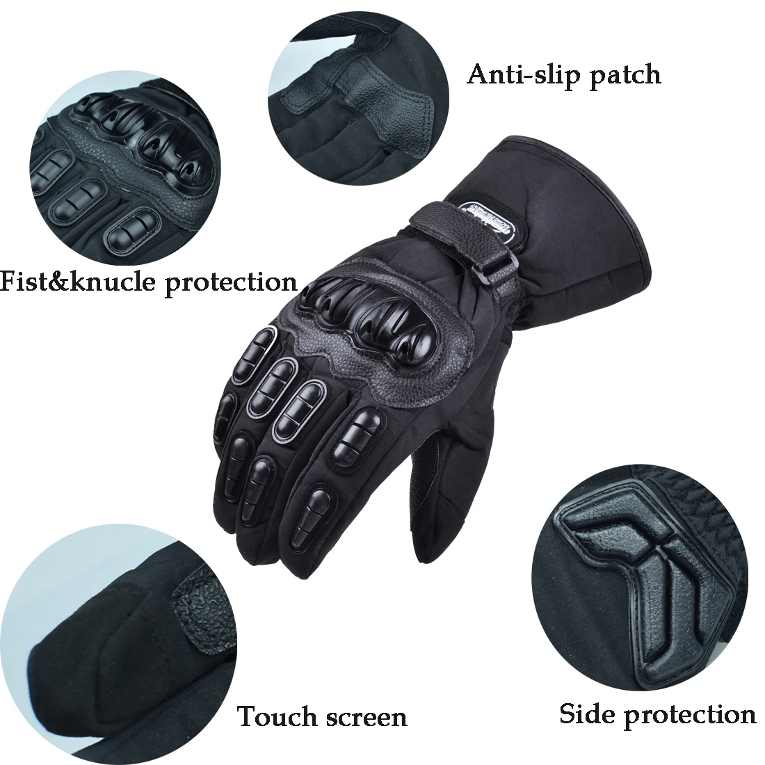 Moto rcycle перчатки с сенсорным экраном водонепроницаемые moto guantes s мотоцикл мотобайк