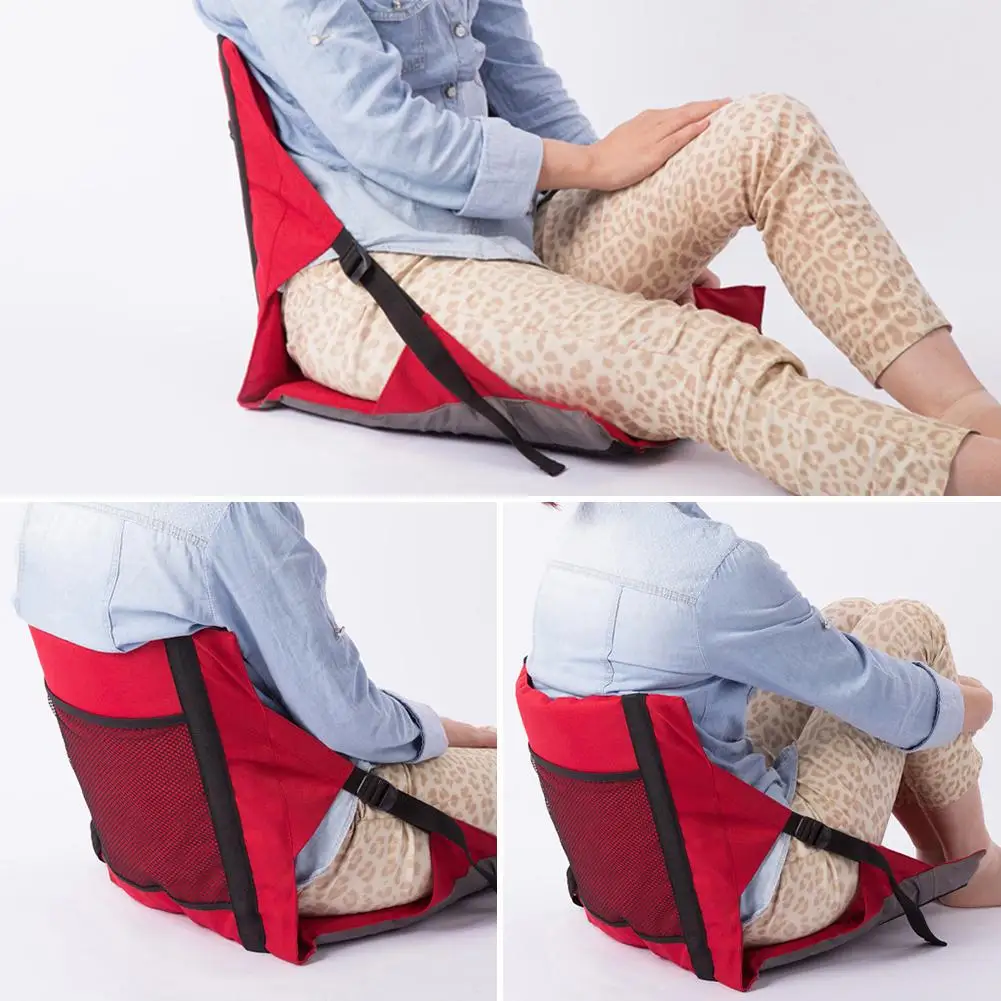 Складное уличное кресло с подушкой и спинкой портативное высококачественное