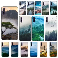 yndfcnb mountain forest fog landscape phone case for huawei y5 ii y6 ii y5 y6 y7 prime y7plus y9 2018 2019