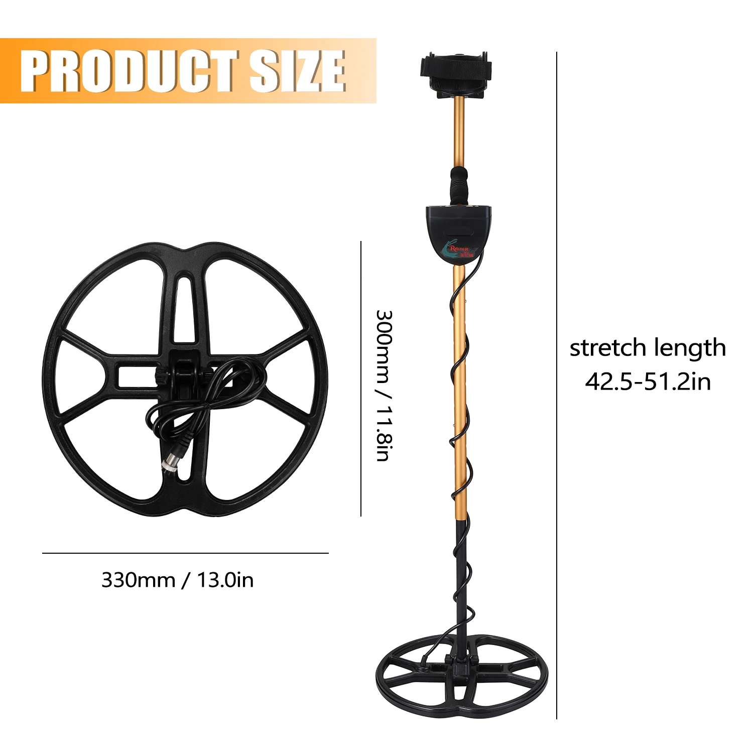 Портативный подземный металлоискатель профессиональный Высокочувствительный