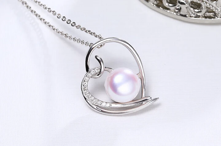 + 501 Хуэй язык 8-9 мм полный шарик сильный блеск Пресной воды Жемчужные Подвески |