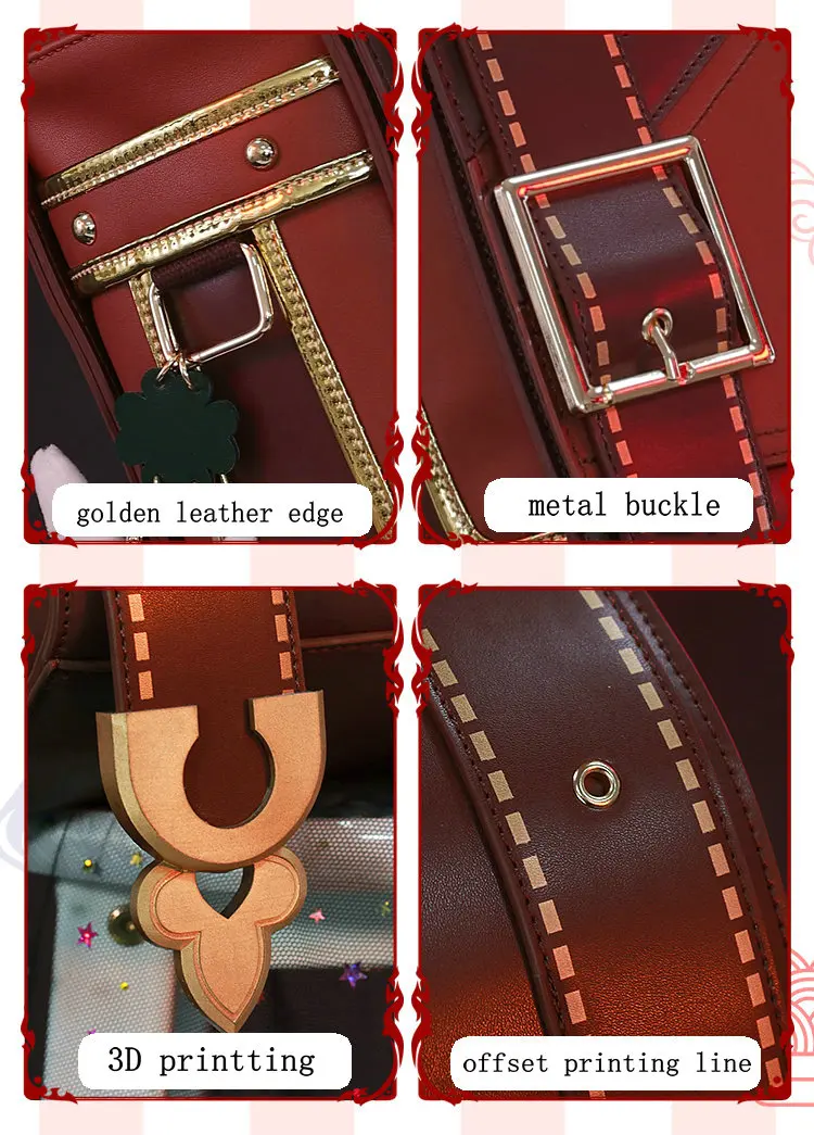 

Game Genshin Impact Klee Spark Knight Cute Backpack Shoulder Bag Loli Bag Cosplay Prop Halloweew