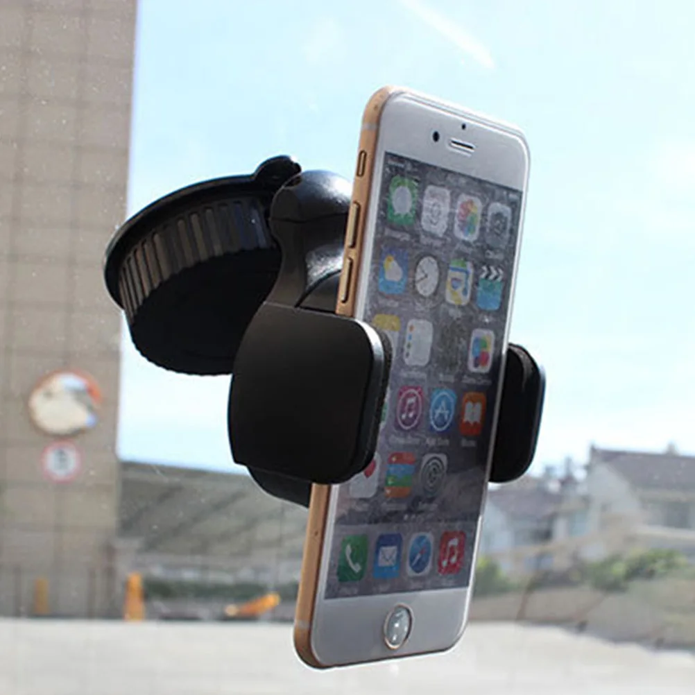 

CR Car Phone Holder Mount Stand 2 Pcs Durable Practical Sucked Type Rotatory Phone Bracket For Vehicle Automobile