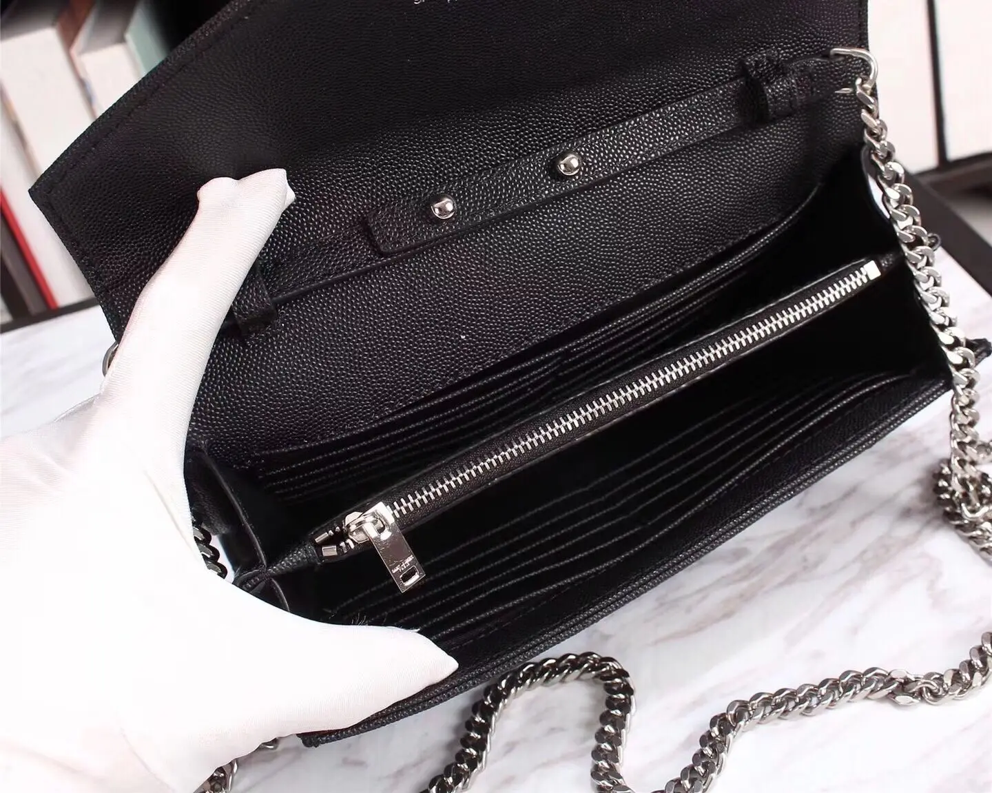 

New Women's Designer envelope bag High Quality Clutch Women bag Classice Dinner Party bag Caviar Chain Shoulder Messenger Bags