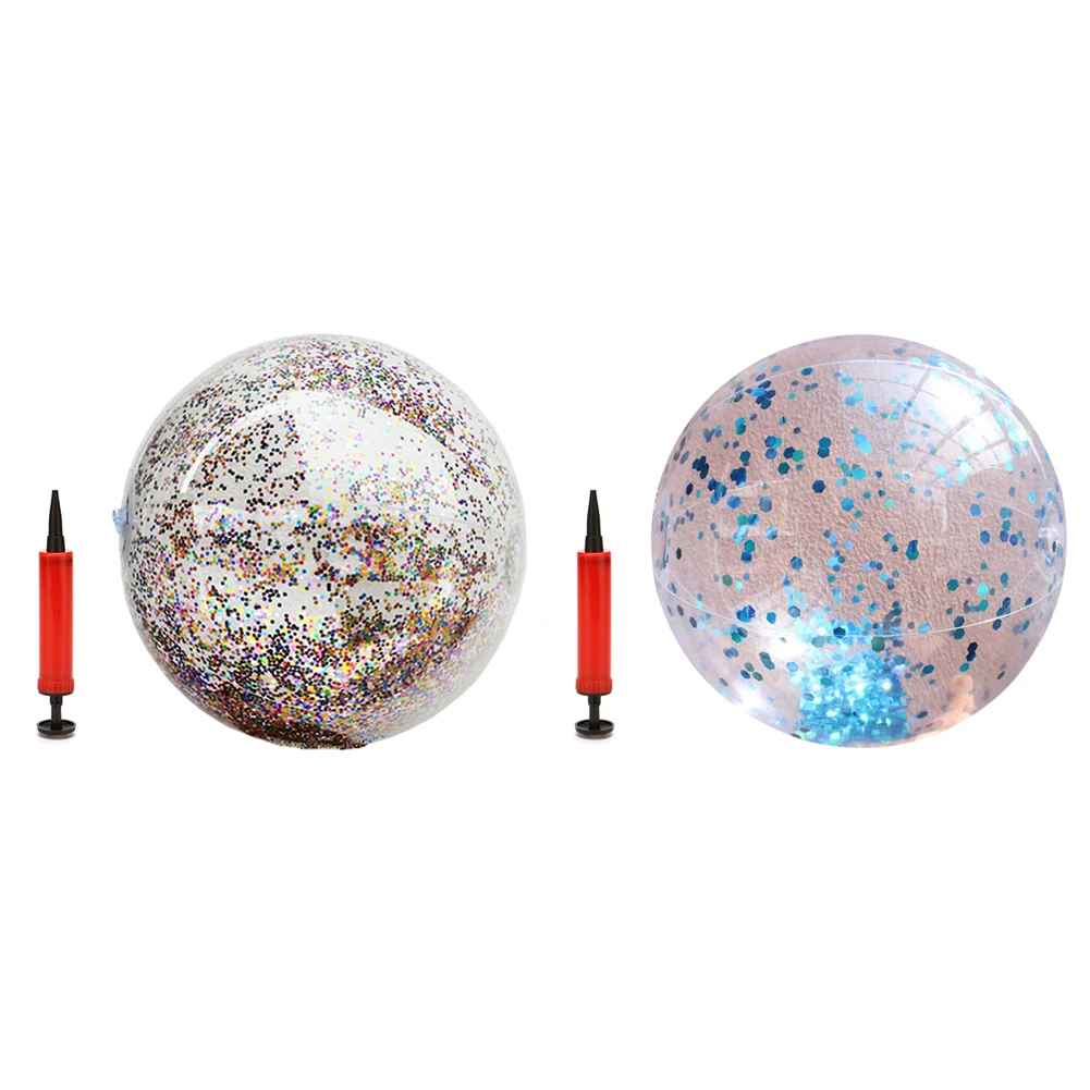 

PVC Inflatable Sequins Ball PVC Kids Adults Water Play Toy Photograph Props for Outdoor Swimming Pool Beach Party