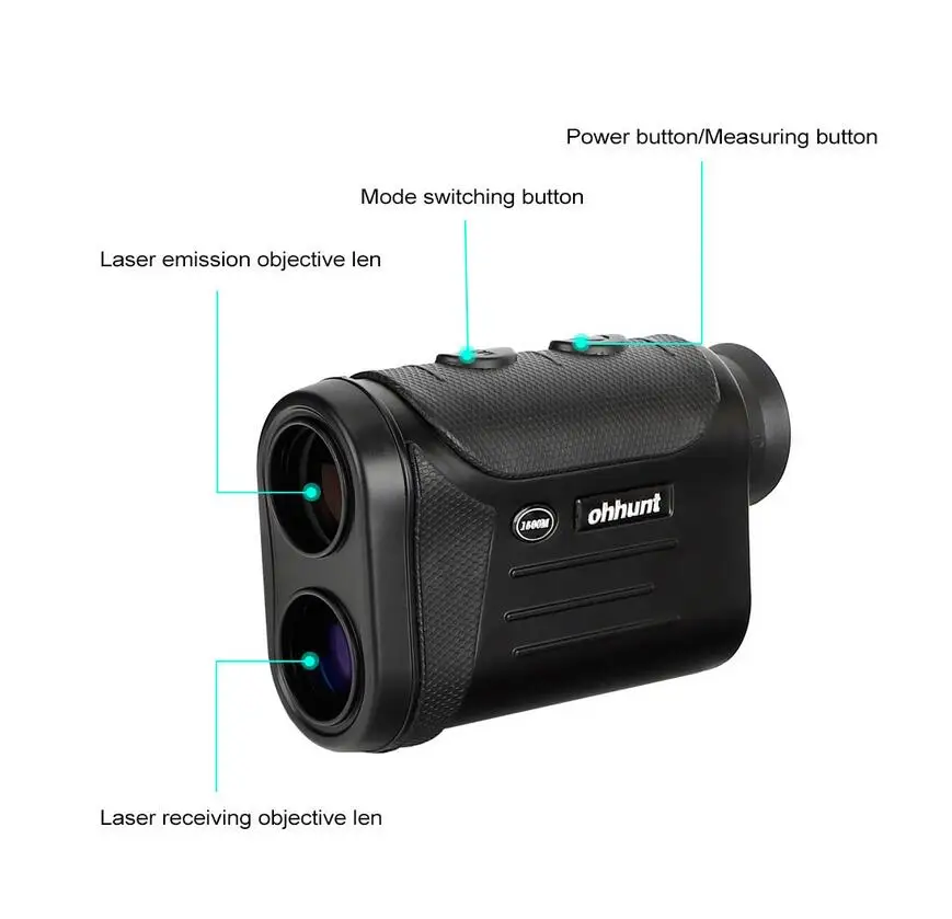 Многофункциональный лазерный дальномер ohhunt 8X 600 м 800 1500 охотничий монокулярный