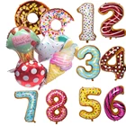 1 шт., 36 дюймов, большой пончик воздушные шары в форме цифр, шарики в виде мороженого, конфет, украшение для детского дня рождения, сладкие детские игрушки, товары для рукоделия