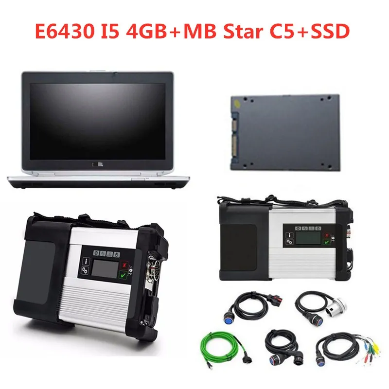 2021 06 качество A SD Connect C5 MB Star Wifi Многоязычное с E6430 I5 4 Гб ноутбук HDD/SSD программное
