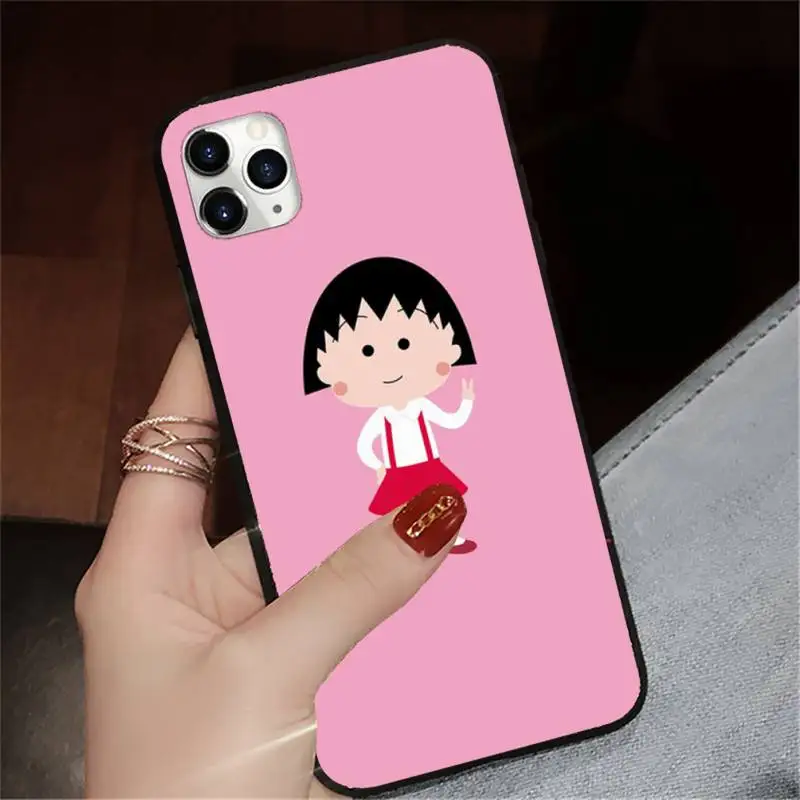 

Japan Anime Chibi Maruko Phone Case for iPhone 11 12 pro XS MAX 8 7 6 6S Plus X 5S SE 2020 XR