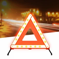 car emergency warning triangle with reflective jacket failure warning safety car folding stop sign road reflector