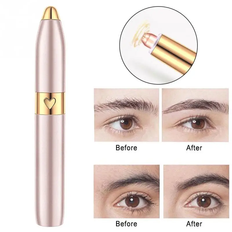 ABS Инструмента безболезненный зарядка через usb Электрический триммер для бровей