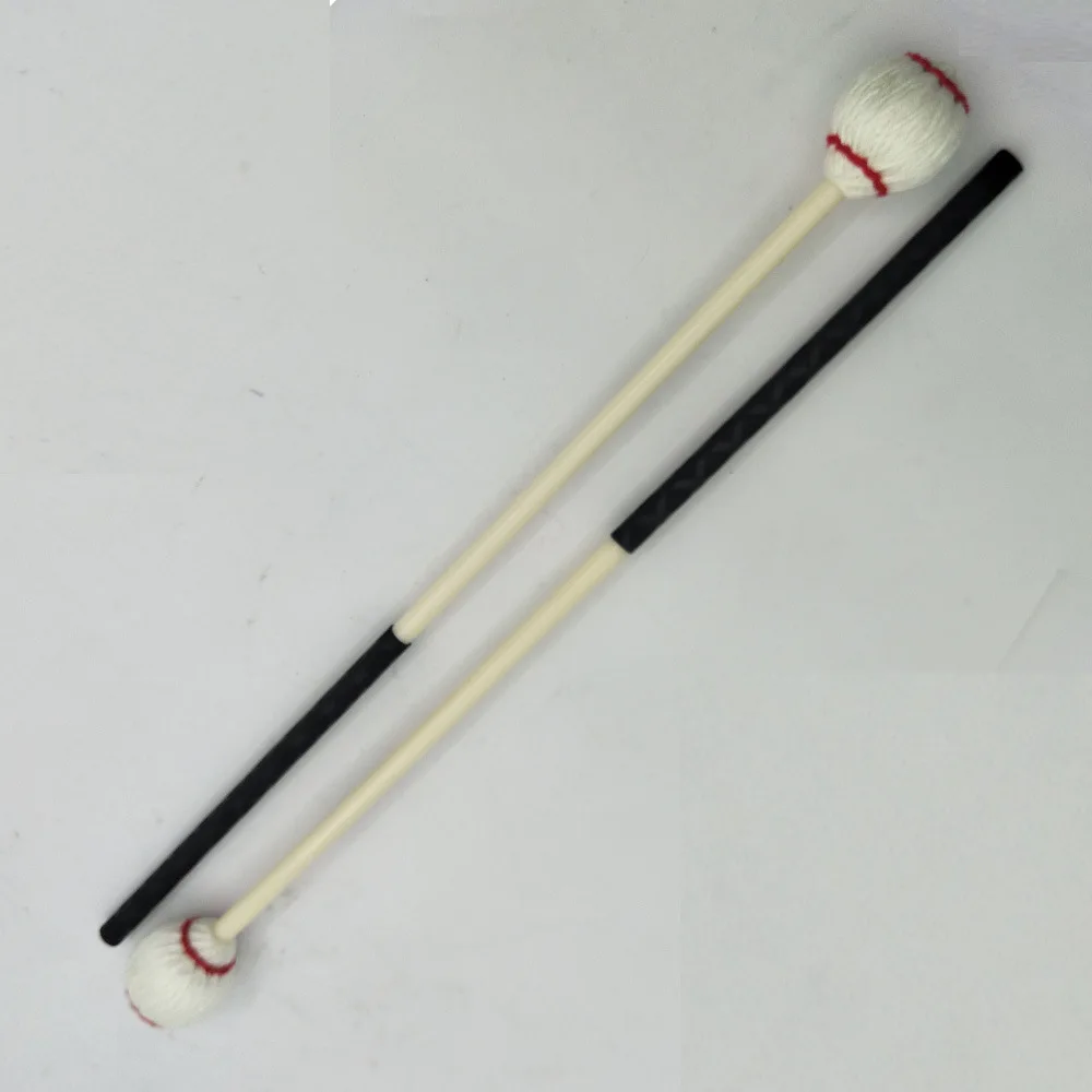 Новинка лидер продаж Marimba Hammer барабанная палка белая красная линия (2 шт.)