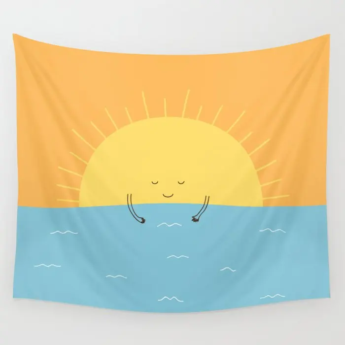 Доброе утро солнце гобелен Общагу Декор настенный эстетическое номер большой