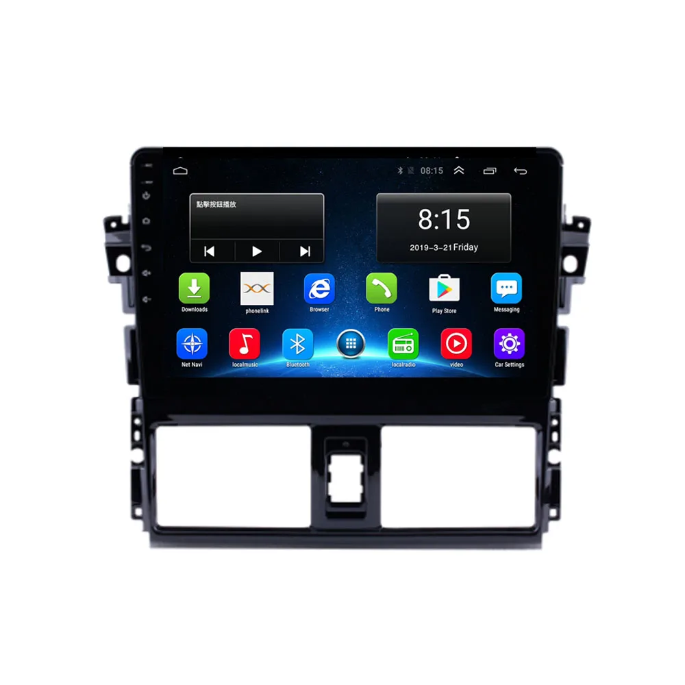 10 1 ”4G LTE Android 8 подходит для TOYOTA VIOS YARIS 2013 2014 2015 2016 Мультимедиа стерео автомобильный