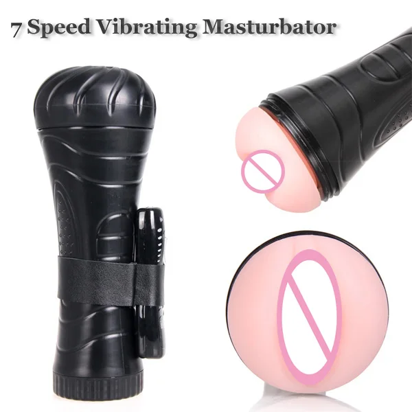 7 режимов вибрирующий мастурбатор для мужчин силиконовый искусственный карман