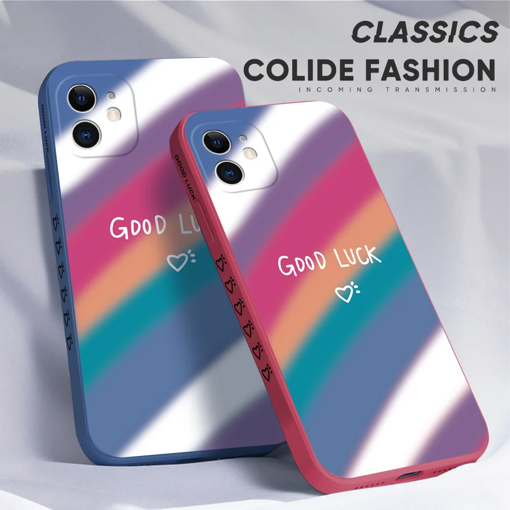 cartoon straight edge pattern phone case for oneplus 7 8 9 pro one plus 9 pro 8t cute good luck rainbow phone case free global shipping