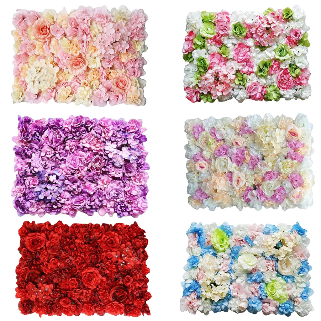 

60x40cm Artificial Flower 3D Wall Decor Home Party Wedding Decor