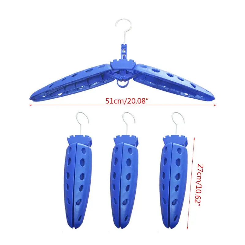 

Foldable Wetsuit Hanger Fast Dry Vented Multi-Purpose Hangers for Surfing Scuba Diving Wet Suits