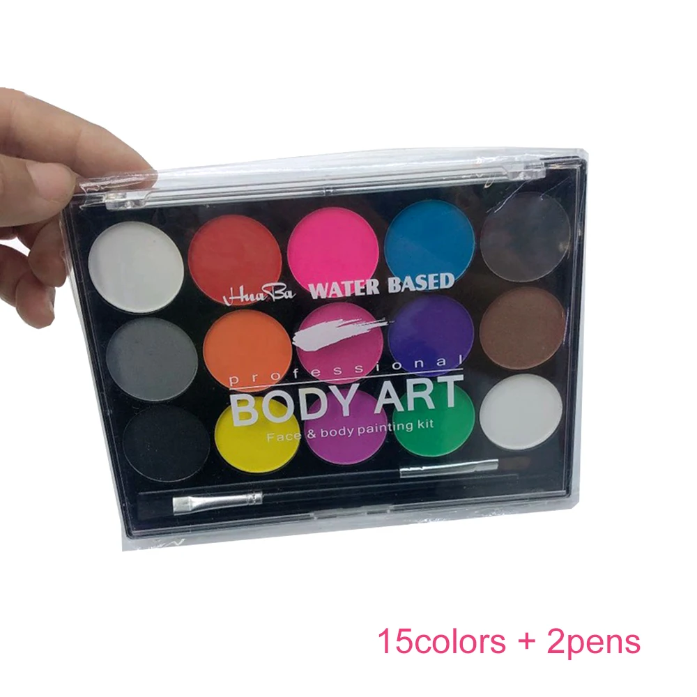 Блестящая краска на водной основе 15 цветов | Канцтовары для офиса и дома