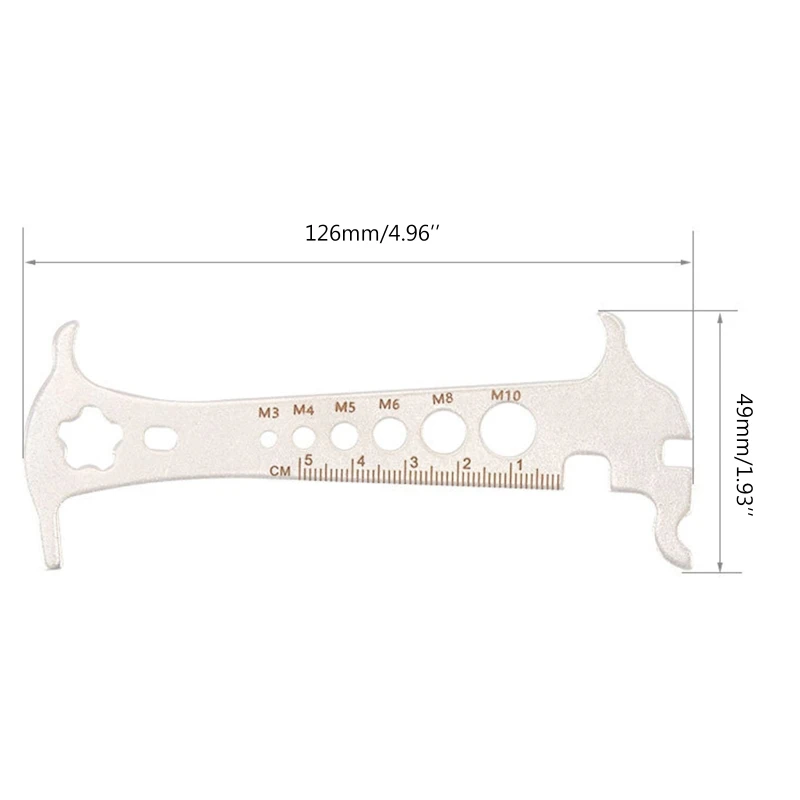 

Bicycle Chain Checker Portable Chain Wear Indicator Bike Chain Gauge Tool Wear Gauge Calipers