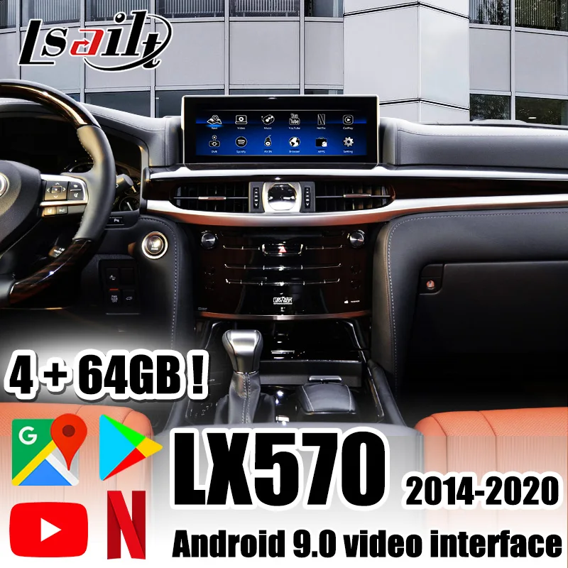 PX6 4 Гб Lsailt CarPlay/Интерфейс Android для Lexus LX 2013 2021 с GPS навигацией Netflix YouTube Waze LX460d LX570|GPS