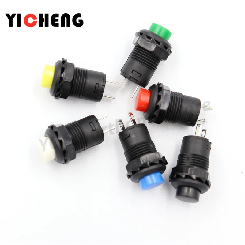 

6pcs Self-Lock /Momentary Pushbutton Switches DS228 DS428 12mm OFF- ON Push Button Switch 3A /125VAC 1.5A/250VAC DS-228 DS-428