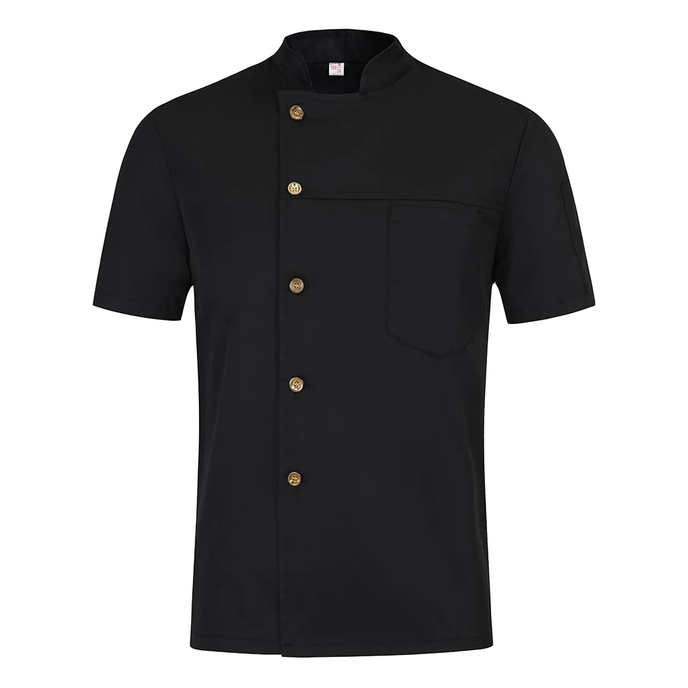 short sleeve Jacket Унисекс, форма для ресторана, для хлебобулочных продуктов, с коротким рукавом, дышащая, двубортная, новая, для шеф-повара, Униформа, одежда для приготовления пищи - Цвет: short sleeve Jacket