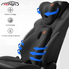 Car Massage Headrest Lumbar Support Cushion Auto Seat Travel Relax Head Waist Support Memory Foam Car Neck Pillow Back Cushion