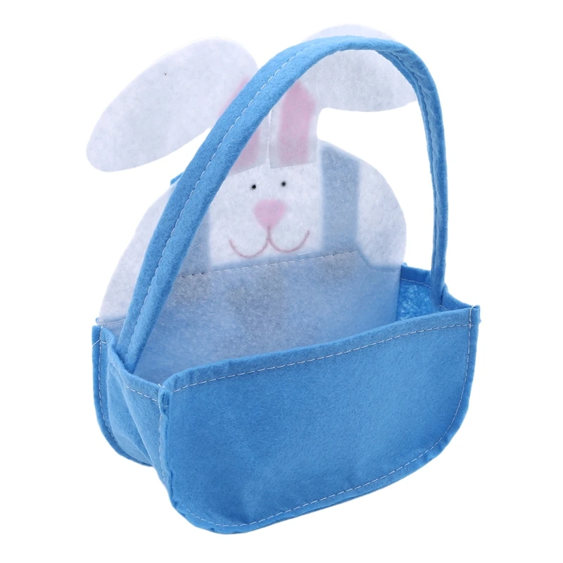 

Lovely Easter Bunny Buckets Eggs Toy Handbags Rabbit Basket Creative Home Supplier For Kids Festival Gift Party Tote Decoration